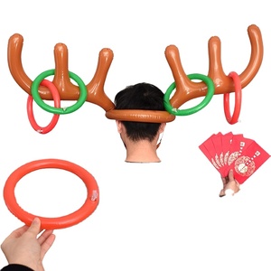 เขากวางเรนเดียร์ของเล่นเป่าลมแบบอินเทอร์แอคทีฟสำหรับปาร์ตี้เทศกาลคริสต์มาสสนุกๆเกมกลางแจ้ง - Product Image 1