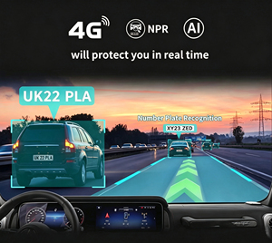 กล้องติดรถยนต์แบบเลนส์คู่ 2K พร้อม GPS WiFi 4G ระบบตรวจสอบระยะไกล และระบบจดจำป้ายทะเบียนรถ - กล้องบันทึกภาพหน้ารถและมองเห็นได้ใกล้เคียง - Product Image 3