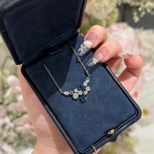 S925 Sterling <b>Silver</b> Bow Love <b>Pendant</b> <b>Necklace</b> for Women Luxe Diamond Collarbone Versatile & Sweet for Instagram & Everyday Wear - Product Image 5