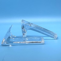Protecteur de talon transparent et durable de 10 cm de hauteur, en électroplaté, pour accessoires de chaussures et fabrication de chaussures