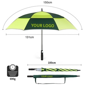 Large Oversized Golf <b>Umbrella</b> Double Canopy Windproof Waterproof Custom Logo Big Man Rain <b>Umbrellas</b> - Product Image 4