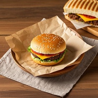 Emballage alimentaire anti-graisse sur mesure sans PFAS pour sandwichs au poulet frit et hamburgers