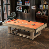 Table de billard 3-en-1 SQF Roma Series 8FT avec finition marbre, taille personnalisée, en MDF, multi-jeux pour la maison et le club