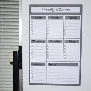 Magnetischer Monatsplan Kalender Schreiben täglicher Planer Aufgabenplaner Tischplaner weißes Brett für Klassenzimmer Trockenlöschungskalender