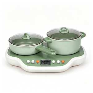 Set Cucina Giocattolo in Plastica per Bambini, 20 Pezzi, con Fornello a Induzione Simulato, Suono Vapore e Funzioni Interattive per Bambini dai 3 Anni in su - Product Image 1
