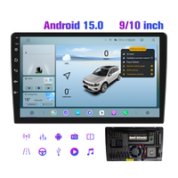 KZS T9 Universal 2 Din Android 15 Radio para Auto de 9/10 Pulgadas con Mirror Link Reproductor Multimedia de DVD para Auto