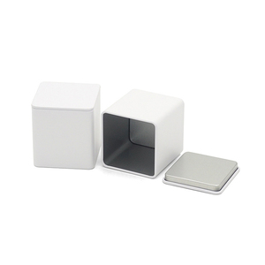 Caja de Metal cuadrada pequeña reciclable para almacenamiento de alimentos de té, galleta <span class=keywords><strong>Rectangular</strong></span> personalizada, Chocolate, caramelo, pastel, caja de lata de embalaje - Product Image 5