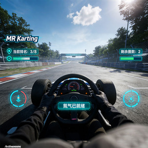 Système MR GoKart : Expérience de course de kart en <span class=keywords><strong>réalité</strong></span> mixte sociale pour jeux en groupe et événements festifs - Product Image 3