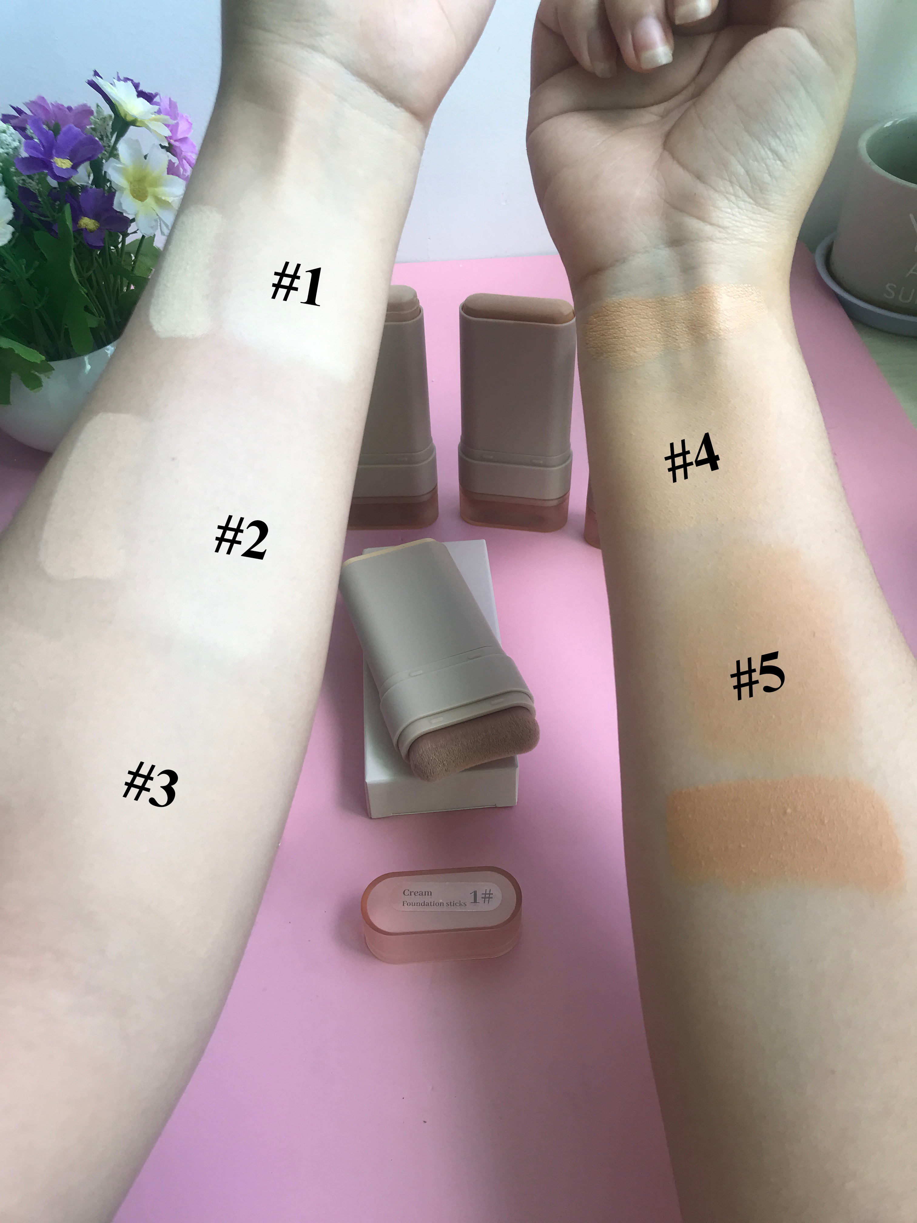 Les échantillons de bras