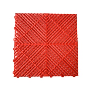 Dalles de sol de garage modernes antidérapantes à emboîtement en plastique PP, revêtement de surface, tapis pour ateliers de detailing automobile, dalles en vinyle avec design graphique - Product Image 2