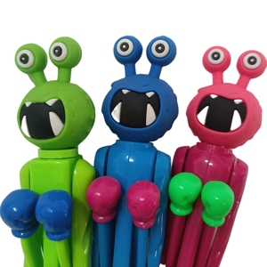 Hình Dạng Động Vật Nhựa Gel Bút Vui Quái Vật Đấm Bốc Bút Đầy Màu Sắc In Quà Tặng Chào Mừng Bạn Bút - Product Image 3