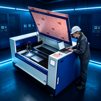 Machine de découpe laser hybride à double source de lumière 1390, équipement laser à double source fibre CO2 pour métal et non-métal 1300*900mm