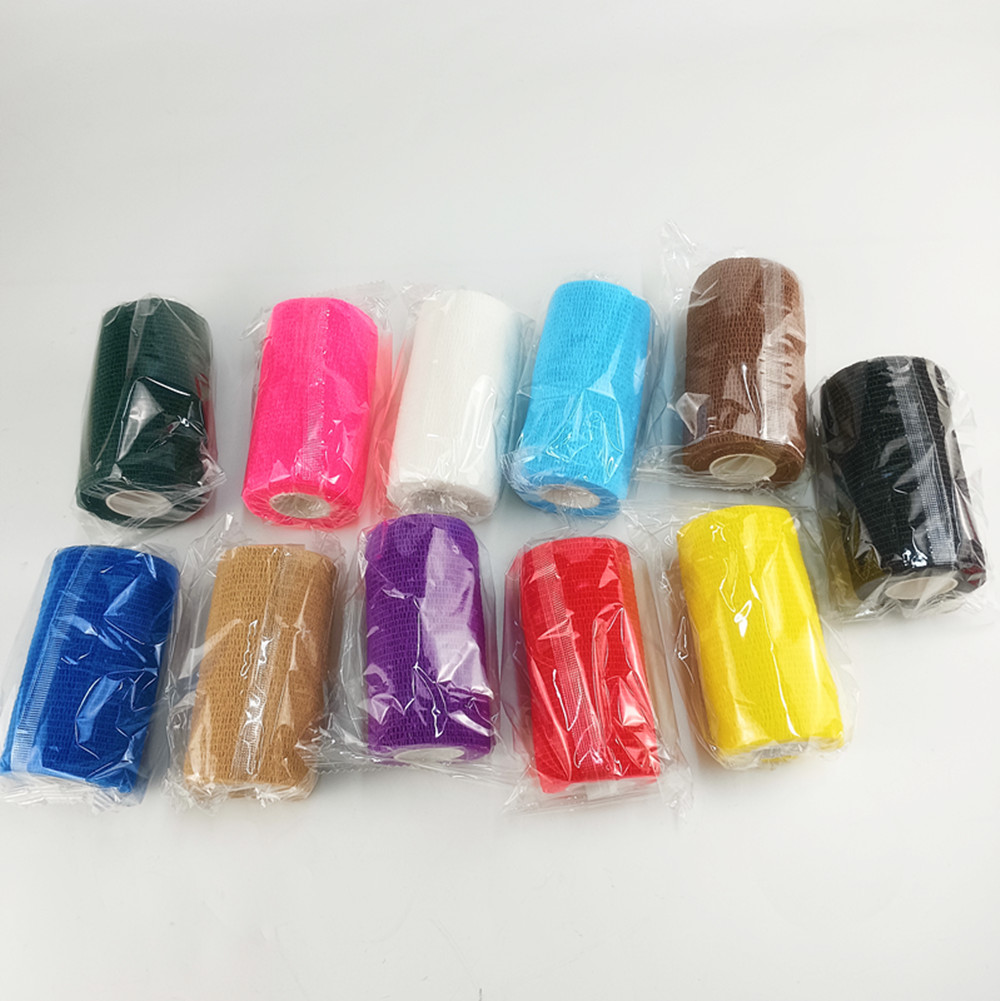 4 Inches 10cm Football Sport Protective Gear Non-Woven Self Adhesive Bandage Athletic Sport Grip Tape Horse Bandage Vet Wrap