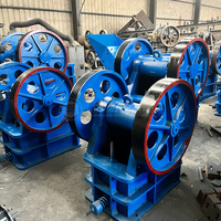 Petite capacité 1-2 T/h 1-5 T/h ensemble complet usine de traitement d'or de roche séparateur minéral concasseur à mâchoires + moulin à casserole humide + concentrateur