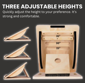 Tốt Nhất Bán <span class=keywords><strong>Handmade</strong></span> Sáng Tạo 2-Trong-1 Chuyên Nghiệp Vật lý Trị Liệu Có Thể Điều Chỉnh 25 Độ Slant Hội Đồng Quản Trị - Product Image 5