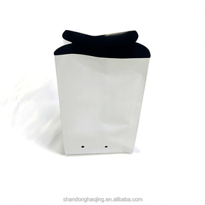 Récipient de plantation rectangulaire en plastique de 1 gallon, <span class=keywords><strong>sac</strong></span> de culture respirant perforé noir/blanc pour jardin de fleurs de tomates - Product Image 4