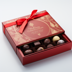 Hộp quà Giáng sinh hình ngăn kéo đựng sôcôla, kẹo, hộp sôcôla trống trơn - Product Image 5