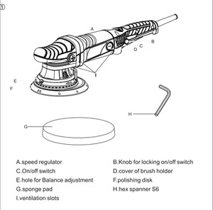Usine de haute qualité double action voiture polisseuse, les commandes en vrac pour voiture de polissage - Product Image 4