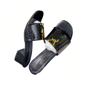 Sandalias Planas con Logo y Punta Abierta, Estilo 2026, de PU Repujado, Transpirables, de Alta Calidad, para Mujer, para Todas las Temporadas - Product Image 5