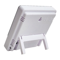 Thermomètre hygromètre numérique miniature en plastique avec logo personnalisé, horloge, affichage LCD de la température et de l'humidité, alarme, alimenté par piles, HTC-1, cadeau