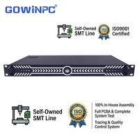 PC de montaje en rack 1U sin ventilador Intel 12.ª generación Alder Lake i3/i5/i7 DDR4 3200MHz M.2 2280 NVMe Dual GbE para Thin Client