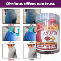 Gummies beauté naturelles à base de Maca et d'Aguaje pour femmes, pour l'augmentation des hanches et des fesses, l'amélioration de la silhouette et le soutien des courbes.