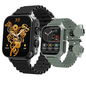 N22 Smart Watch & für Bluetooth-Ohrhörer <span class=keywords><strong>2</strong></span>-in-1 1,96 Zoll Square Touch Sport armband mit Herzfrequenz messer Kompatibel mit IOS - Product Image 1