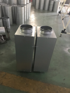 Industrial Air <strong>Duct</strong> <strong>Sound</strong> Absorbing Silencer <strong>Duct</strong> Muffler <strong>Sound</strong> <strong>Attenuator</strong> Graphic for Ventilation Ductwork (Galvanized Steel) - Product Image 5