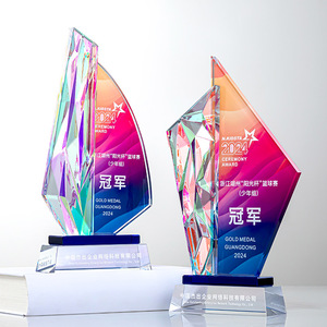 Crystal <b>Trophy</b> Butterfly Sailboat Design Laser <b>Engraved</b> Digital Printing Awards Business Gifts Promotional Gifts Durable - Product Image 5