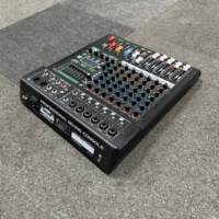 Console de mixage audio professionnelle XF-8 en métal pour ordinateur domestique, 8 voies USB avec effet de réverbération pour spectacles sur scène et performances live