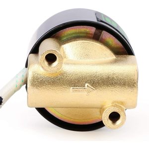 États-Unis Vanne solénoïde électrique en laiton massif de 1/4 pouce 24VDC normalement fermée VITON - Product Image 4