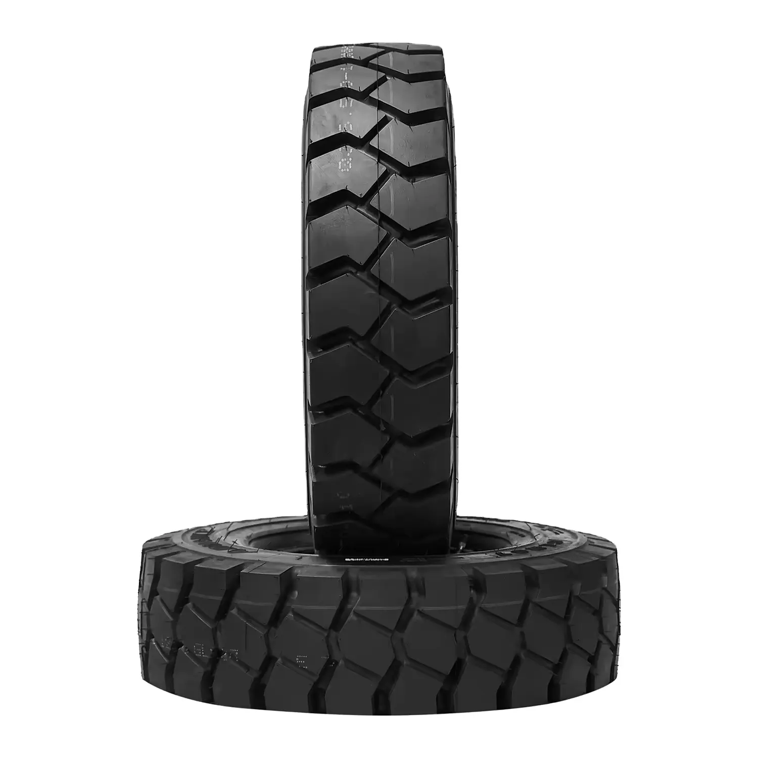 9 00-16/6.50 9.00-20/7.0 solid internal combustion forklift tire with rim protection function