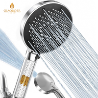 Pommeau de Douche Filtrant Haute Pression à 9 Réglages avec Jet de Lavage Puissant et Filtre KDF 55 pour Nettoyage Quotidien dans les Salles de Bain d'Hôtel