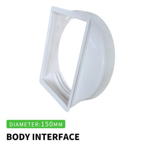 Conducto de Escape de ABS Ecológico Blanco de 5.9 Pulgadas para Aires Acondicionados Portátiles, Accesorio de <span class=keywords><strong>Aire</strong></span> <span class=keywords><strong>Acondicionado</strong></span>, 2.0 mm de Grosor, Manual, para el Hogar - Product Image 1