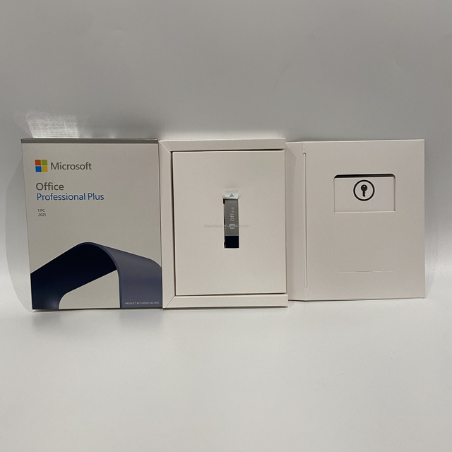 High Quality Office 2021 Pro Plus USB Retail Box 100% Online Global Activation License Key USA Origin 1 Pc Fast Shipping