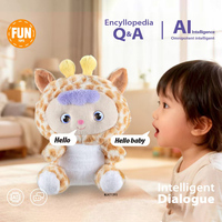 Nouveaux jouets en peluche mignons et originaux, rembourrage en coton PP, conversation intelligente IA, contrôle par application mobile, cadeau confortable, taille 11-30 cm