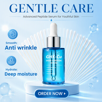 Sérum Visage Anti-Âge et Raffermissant au Multi-Peptide SNAP-8 GHK-Cu et Peptide de Cuivre Bleu, Réparateur Cutané, Marque Blanche