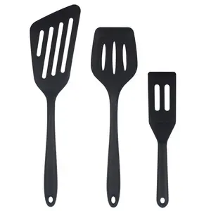 Cao chịu nhiệt nhà bếp Brownie Biscuit Mini Spatula bít tết chiên cá rãnh Spatula Set Silicone Spatula cho nấu ăn