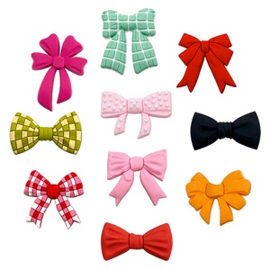 Boucle de décoration de lacets en caoutchouc souple, série nœuds mignons, tendance mode personnalisée, DIY Garden F062 Unisexe - Product Image 2
