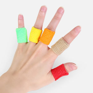 Color puro no tejido autoelástico tatuaje agarre Flexible estiramiento dedo muñeca tobillo veterinario envoltura patrón personalizado tipo deportivo - Product Image 1