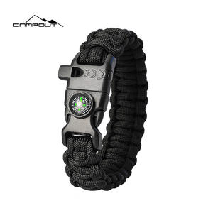 Pulsera de Supervivencia para Campamento, 23x2.3cm, Paracord de Nailon, Herramienta Multifuncional para Senderismo al Aire Libre, Pulsera Resistente de Camuflaje - Product Image 5