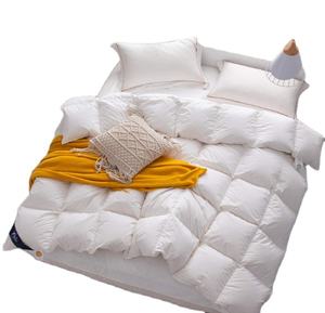Edredón de plumas de ganso 100% algodón para todas las estaciones, suave y cómodo, estilo hotel - Product Image 1