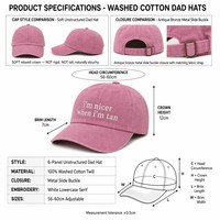 Casquette Snapback Souple Non Structurée en Coton Lavé à 6 Panneaux avec Logo Personnalisé pour Homme, Idéale pour le Sport et les Loisirs