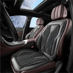 Conjunto de capas de couro para assento de carro em PVC com design personalizado, capas dianteiras e traseiras universais de luxo para carros, em oferta