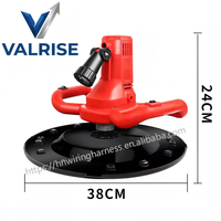 Outil de finition du ciment, truelle à base large de 380 mm, équipée d'un disque de ponçage complet, perche d'extension, polisseuse réglable à 6 vitesses, en stock