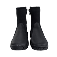 Chaussures de plongée en néoprène à fermeture éclair lisse à coupe haute OEM pour kayak, plongée en apnée, natation, plongée sous-marine