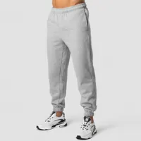 Pantaloni da jogging in felpa da allenamento in cotone elasticizzato in vita di prezzo di fabbrica per uomo