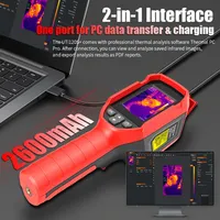 Caméra thermique UNI-T UTI120S+ avec 7 palettes de couleurs, résolution infrarouge supérieure 240x180, sensibilité thermique 60mK, affichage