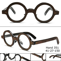 Monture de lunettes haut de gamme en corne de buffle véritable, faite à la main, couleur unie, pour hommes et femmes, marron, logo personnalisable