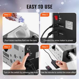 Machine à neige suspendue sans fil à télécommande 1500W, nouveautés pour les fêtes - Product Image 6